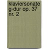 Klaviersonate G-Dur Op. 37 Nr. 2 door Muzio Clementi