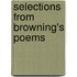 Selections from Browning's Poems