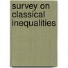 Survey on Classical Inequalities door Themistocles M. Rassias