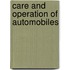 Care and Operation of Automobiles