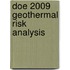 Doe 2009 Geothermal Risk Analysis