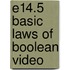 E14.5 Basic Laws Of Boolean Video