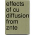 Effects of Cu Diffusion from Znte