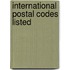 International Postal Codes Listed