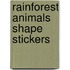 Rainforest Animals Shape Stickers