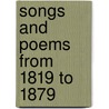 Songs and Poems from 1819 to 1879 door J. R 1796-1880 Planch