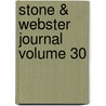 Stone & Webster Journal Volume 30 door General Books