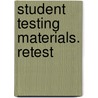 Student Testing Materials. Retest door United States Internal Revenue Service