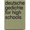 Deutsche Gedichte for High Schools door Hermann Mueller
