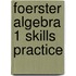 Foerster Algebra 1 Skills Practice