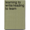 Learning to Write/Reading to Learn by J.R. Martin
