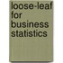 Loose-Leaf For Business Statistics