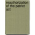 Reauthorization Of The Patriot Act