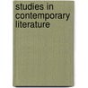 Studies in Contemporary Literature door Herbert Gladstone Wright