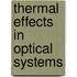 Thermal Effects In Optical Systems