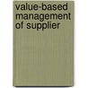 Value-Based Management of Supplier door Zhanping Cheng