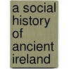 A Social History of Ancient Ireland door P.W. (Patrick Weston) Joyce