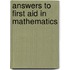 Answers To First Aid In Mathematics