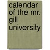 Calendar of the Mr. Gill University door General Books