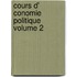 Cours D' Conomie Politique Volume 2