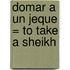 Domar A un Jeque = To Take a Sheikh