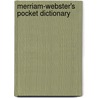 Merriam-Webster's Pocket Dictionary door Merriam-Webster