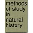 Methods of Study in Natural History