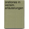 Orationes In Verrem. Erläuterungen by Marcus Tullius Cicero