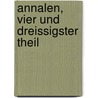 Annalen, Vier Und Dreissigster Theil door Universit�T. Wien. Sternwarte