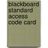Blackboard Standard Access Code Card