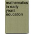 Mathematics in Early Years Education