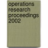 Operations Research Proceedings 2002 door Ulrike Leopold-Wildburger