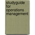Studyguide For Operations Management