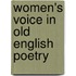 Women\'s Voice in Old English Poetry
