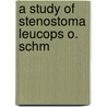 A Study of Stenostoma Leucops O. Schm door Harvey N. Ott
