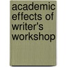 Academic Effects of Writer's Workshop door Marla Smithson
