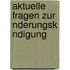 Aktuelle Fragen Zur Nderungsk Ndigung