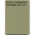 Archï¿½Ologischer Nachlass Aus Rom