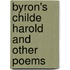 Byron's Childe Harold and Other Poems