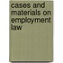 Cases and Materials on Employment Law