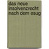 Das Neue Insolvenzrecht Nach Dem Esug