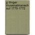 G Ttinger Musenalmanach Auf 1770-1772