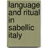 Language and Ritual in Sabellic Italy