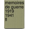 Memoires De Guerre 1919 1941       Fl door Winston Churchill