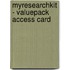 MyResearchKit - Valuepack Access Card