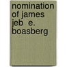 Nomination of James  Jeb  E. Boasberg by United States Congress Senate