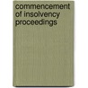Commencement of Insolvency Proceedings by Niels Vermunt