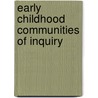 Early Childhood Communities of Inquiry by Hedges Helen