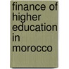 Finance of Higher education in Morocco door Ali Ait Si Mhamed