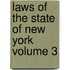 Laws of the State of New York Volume 3